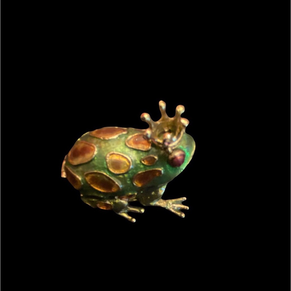 VINTAGE MONET TRINKET FROG BOX
